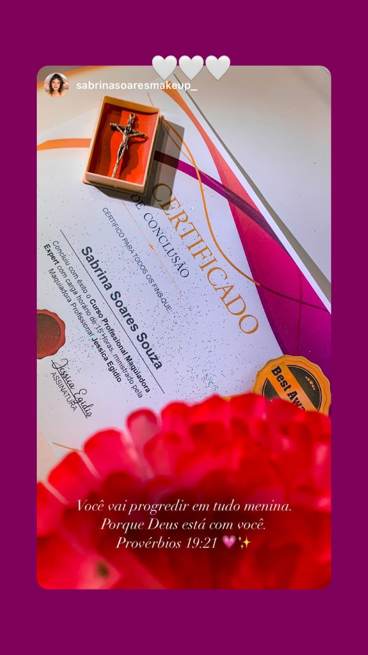 Depoimento de aluna no Instagram 01